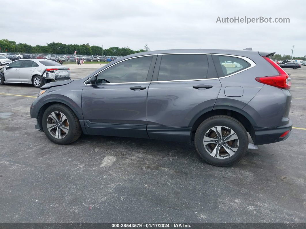 2019 Honda Cr-v Lx Gray vin: 2HKRW5H38KH404266