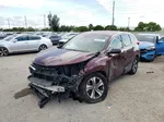 2019 Honda Cr-v Lx Burgundy vin: 2HKRW5H38KH404705