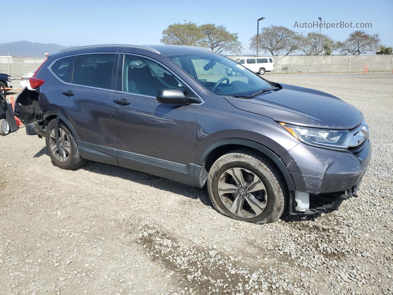 2018 Honda Cr-v Lx Gray vin: 2HKRW5H39JH426596