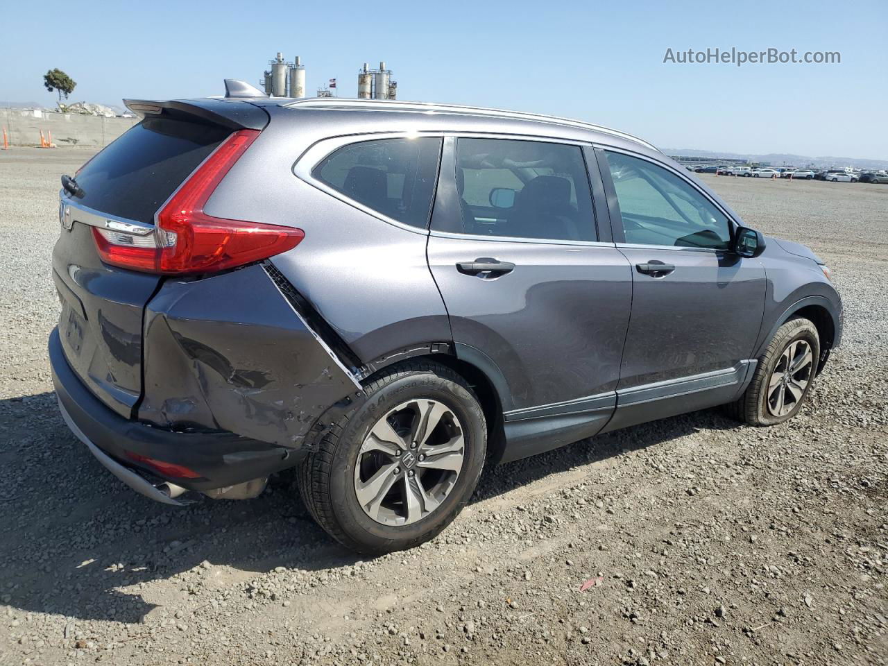 2018 Honda Cr-v Lx Gray vin: 2HKRW5H39JH426596