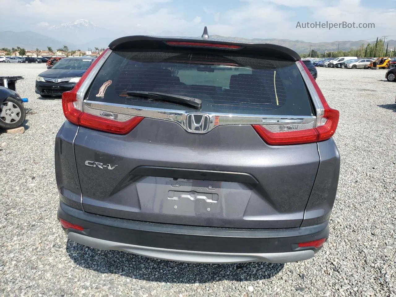 2019 Honda Cr-v Lx Gray vin: 2HKRW5H39KH400243