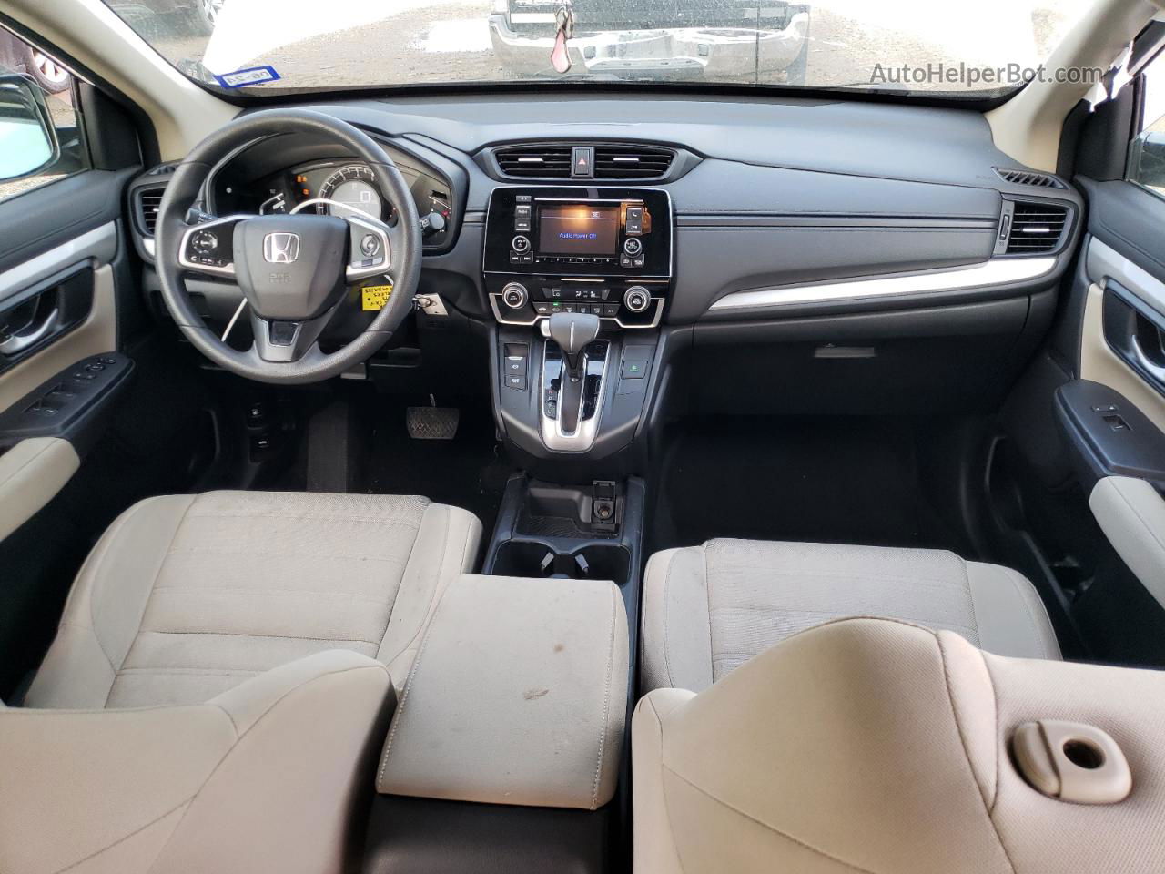 2019 Honda Cr-v Lx White vin: 2HKRW5H39KH400419