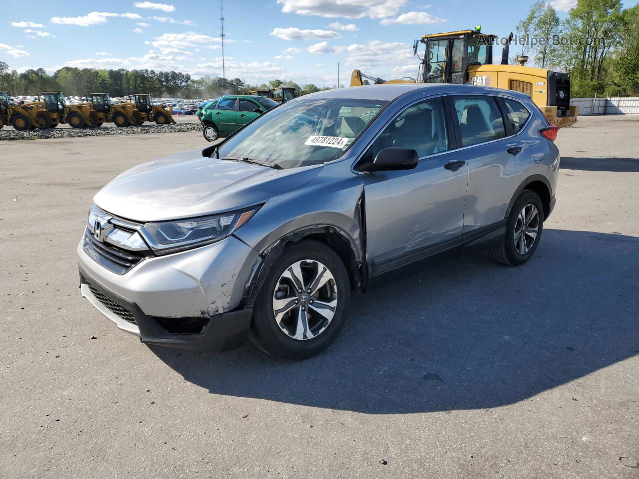 2019 Honda Cr-v Lx Silver vin: 2HKRW5H39KH403563