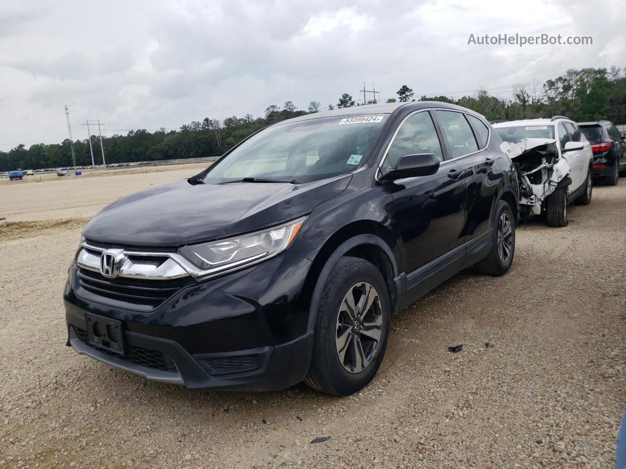 2019 Honda Cr-v Lx Black vin: 2HKRW5H39KH406754