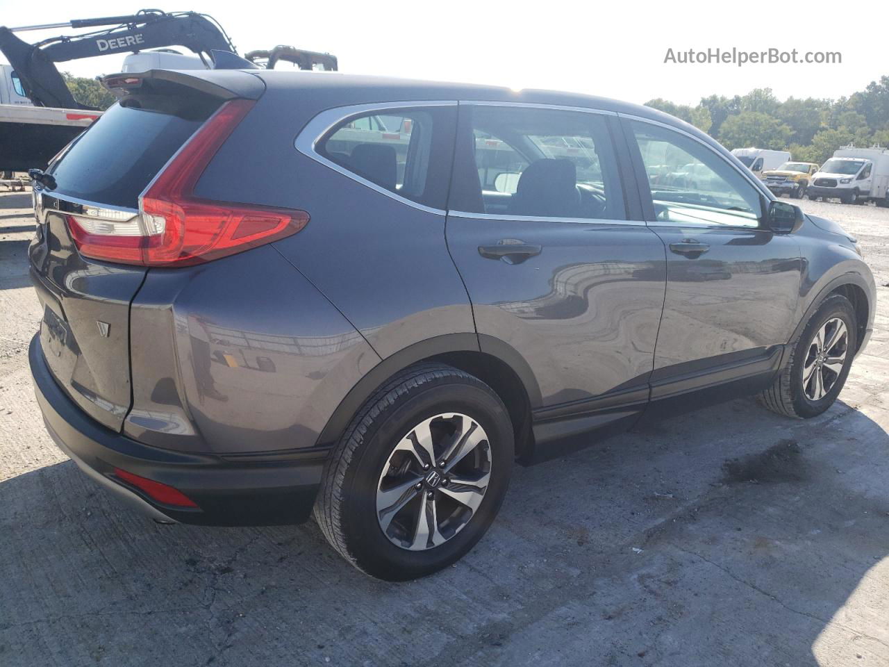 2018 Honda Cr-v Lx Gray vin: 2HKRW5H3XJH403232