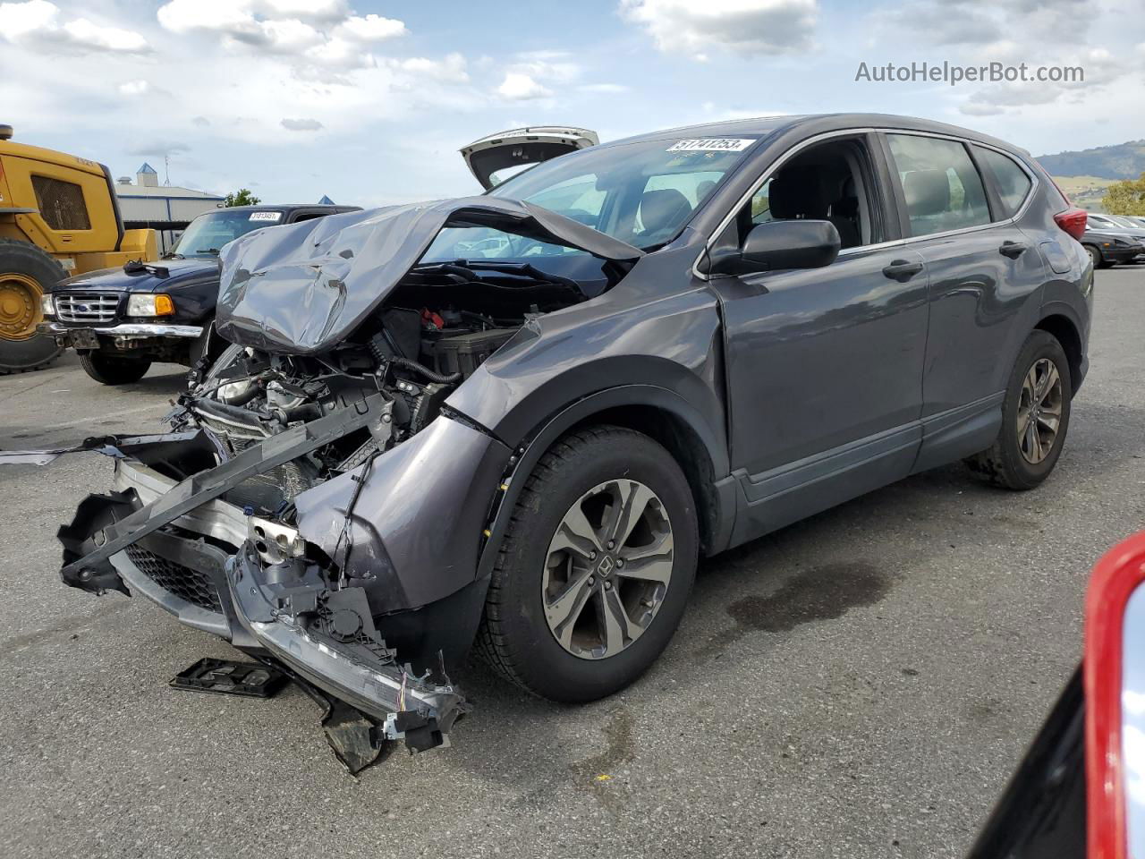 2018 Honda Cr-v Lx Charcoal vin: 2HKRW5H3XJH424016