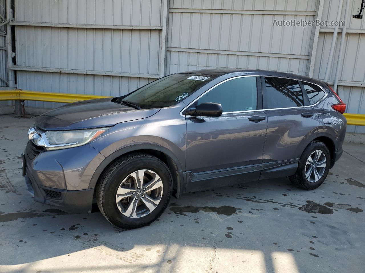 2019 Honda Cr-v Lx Gray vin: 2HKRW5H3XKH419321