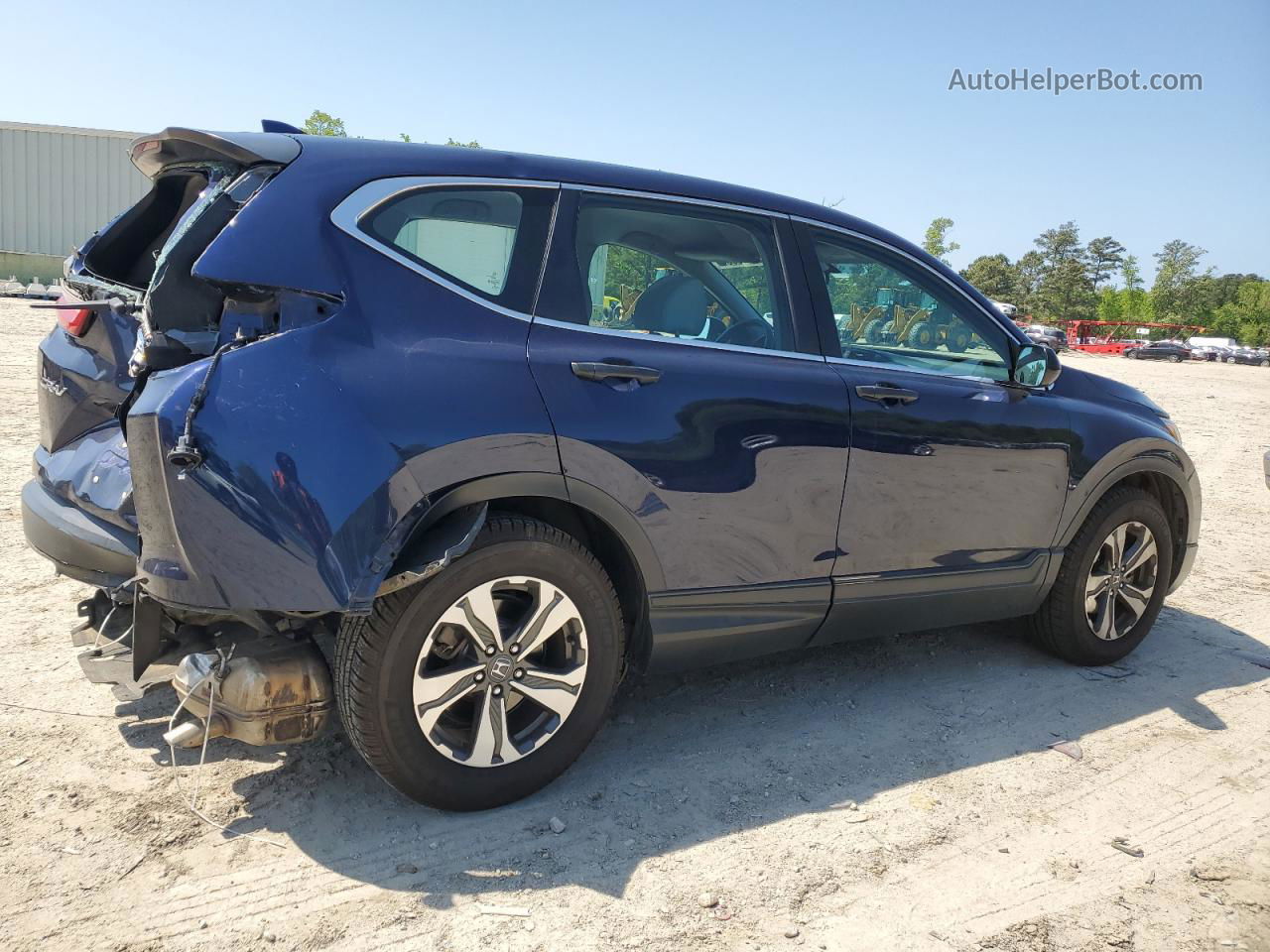 2019 Honda Cr-v Lx Blue vin: 2HKRW5H3XKH419710