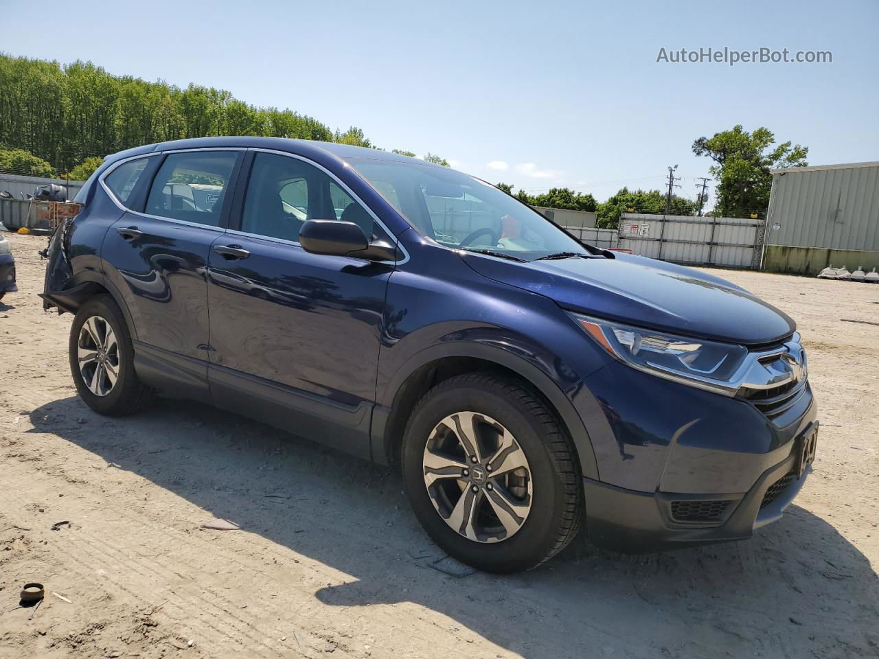 2019 Honda Cr-v Lx Blue vin: 2HKRW5H3XKH419710