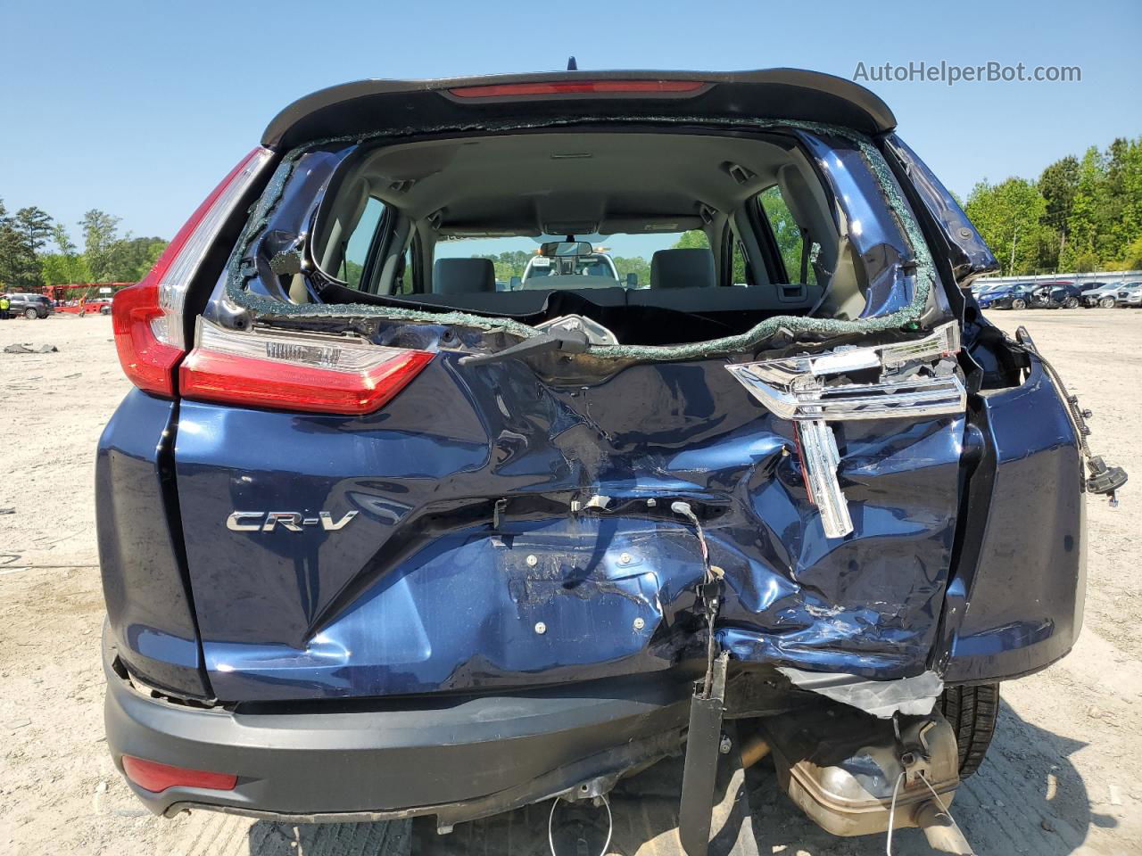 2019 Honda Cr-v Lx Blue vin: 2HKRW5H3XKH419710