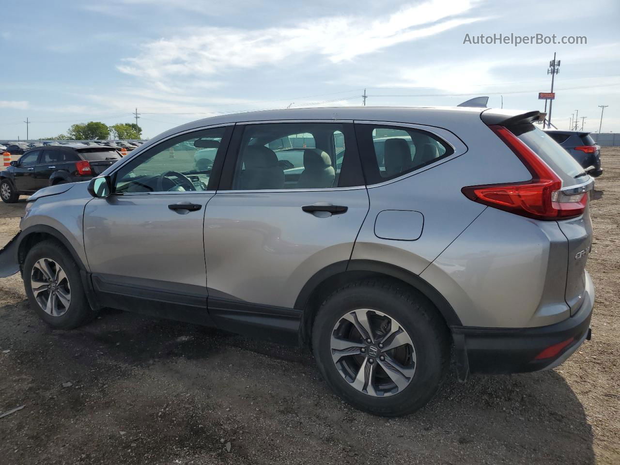 2017 Honda Cr-v Lx Silver vin: 2HKRW6H30HH205548