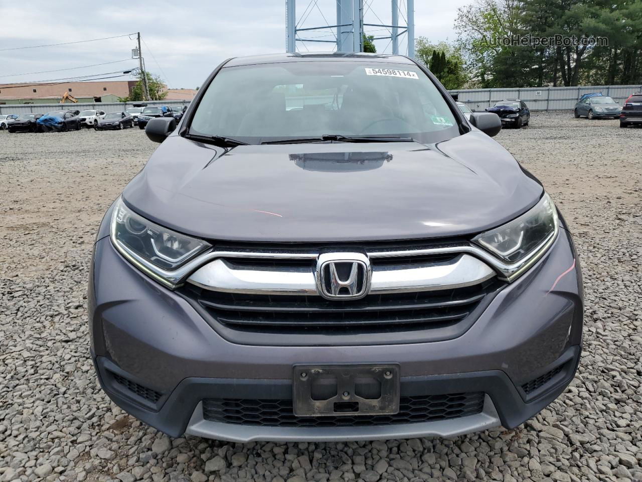 2017 Honda Cr-v Lx Gray vin: 2HKRW6H30HH221684