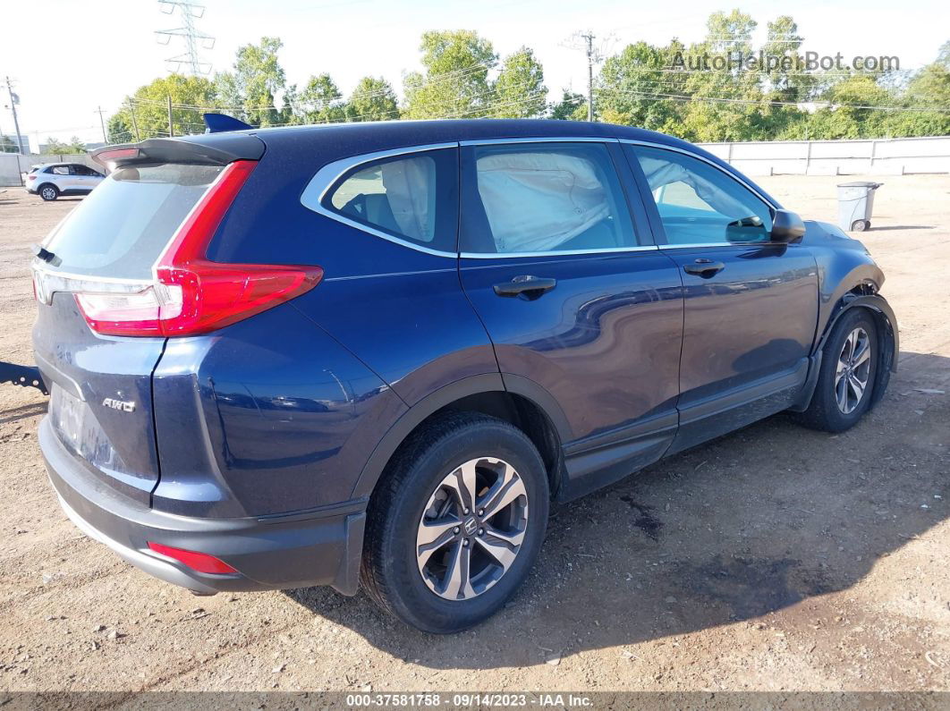 2018 Honda Cr-v Lx Blue vin: 2HKRW6H30JH204230