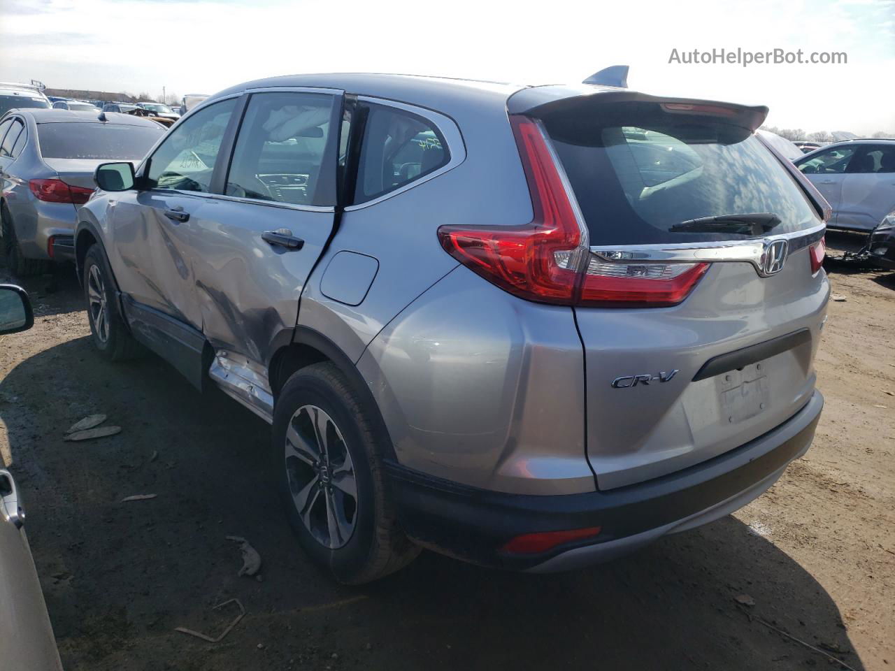 2018 Honda Cr-v Lx Silver vin: 2HKRW6H30JH216183