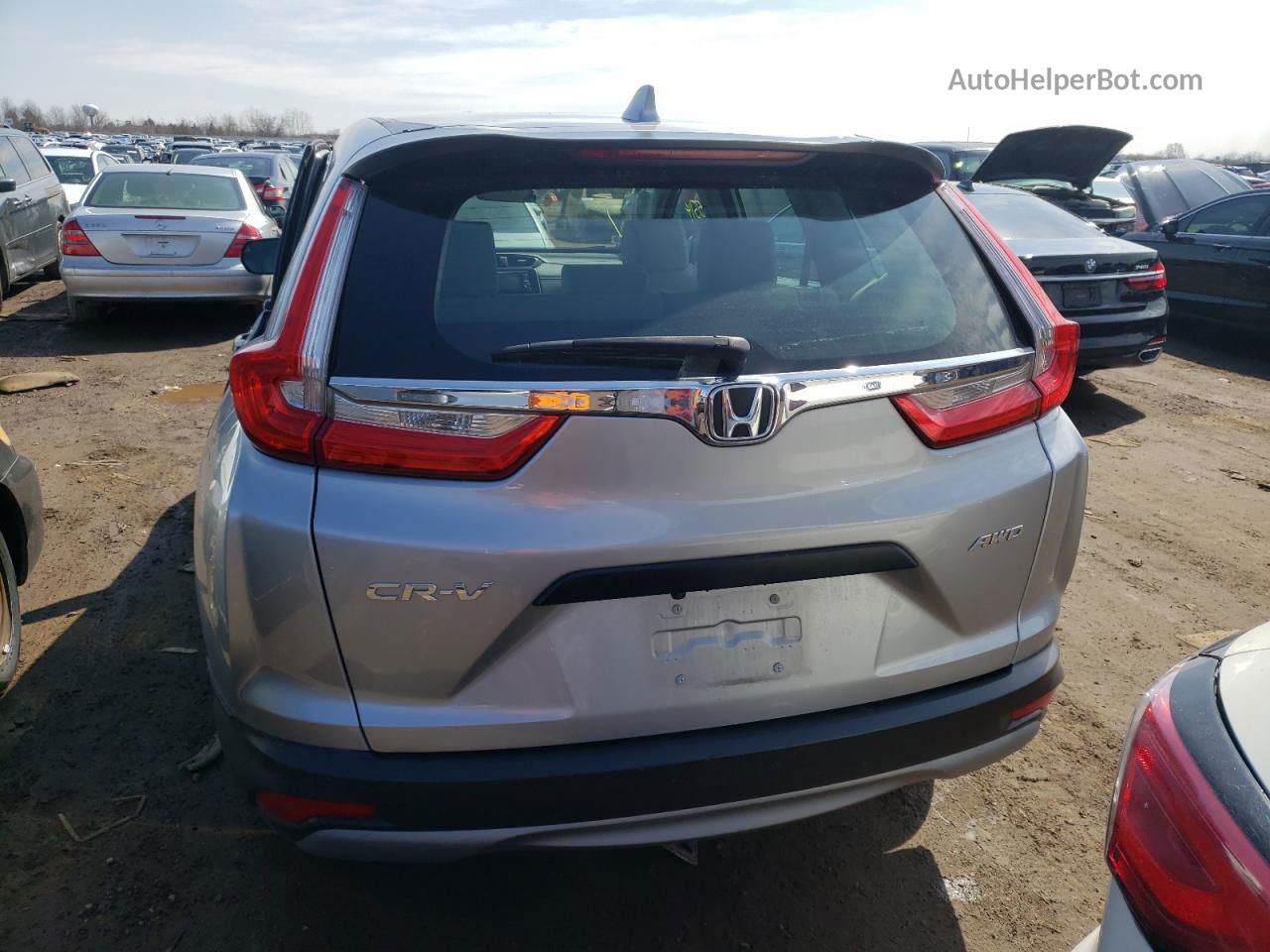 2018 Honda Cr-v Lx Silver vin: 2HKRW6H30JH216183