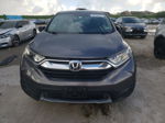 2018 Honda Cr-v Lx Gray vin: 2HKRW6H31JH205385