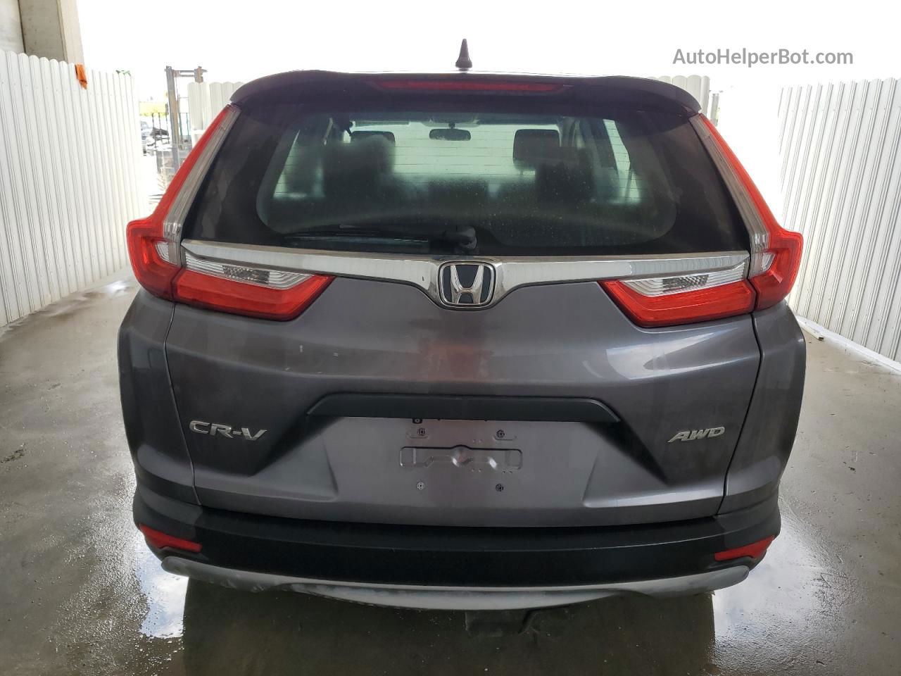 2018 Honda Cr-v Lx Gray vin: 2HKRW6H31JH205385