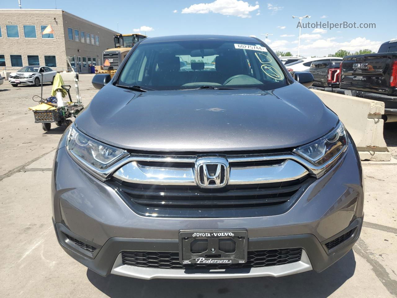 2018 Honda Cr-v Lx Charcoal vin: 2HKRW6H31JH207654