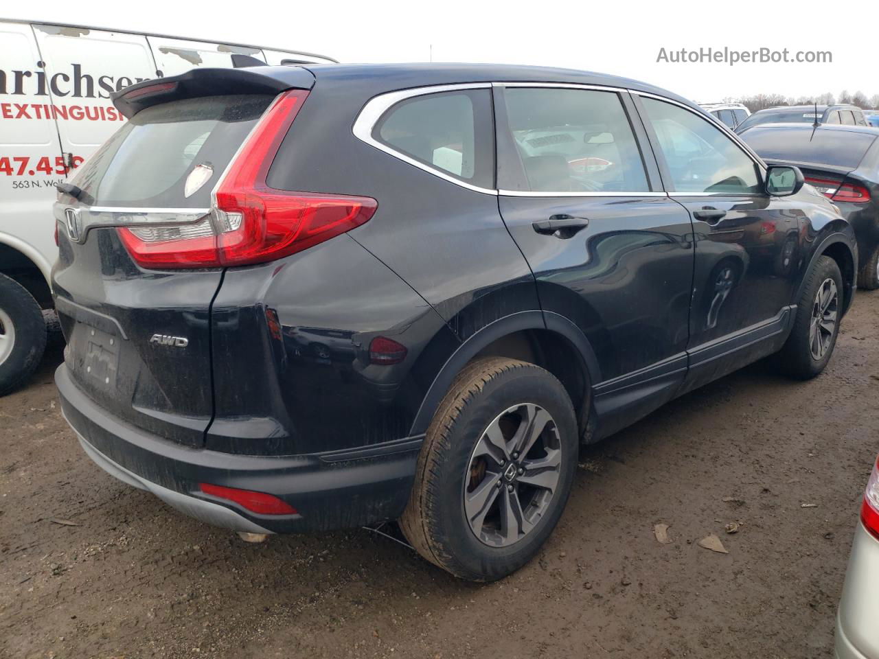 2018 Honda Cr-v Lx Black vin: 2HKRW6H31JH208481