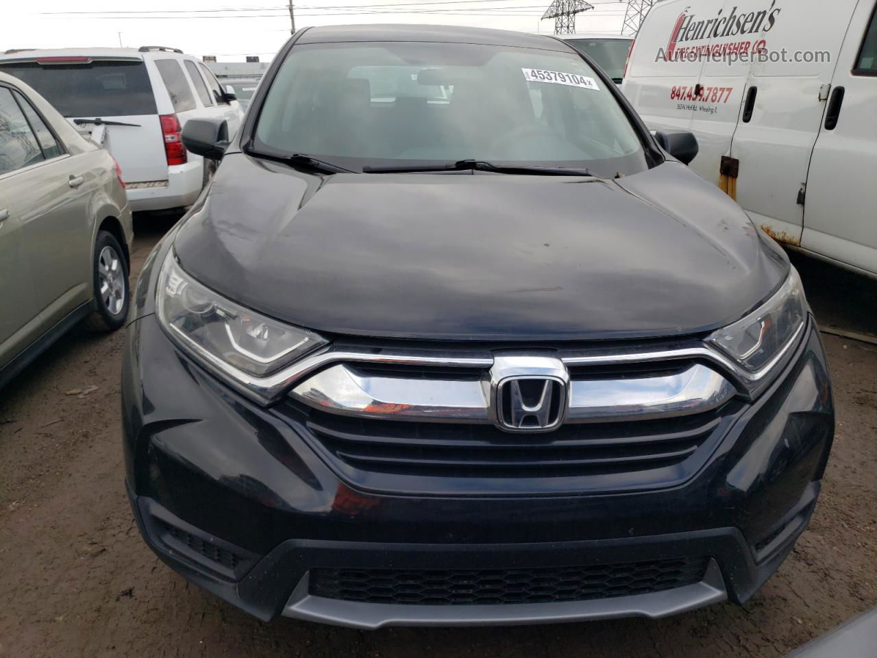 2018 Honda Cr-v Lx Black vin: 2HKRW6H31JH208481