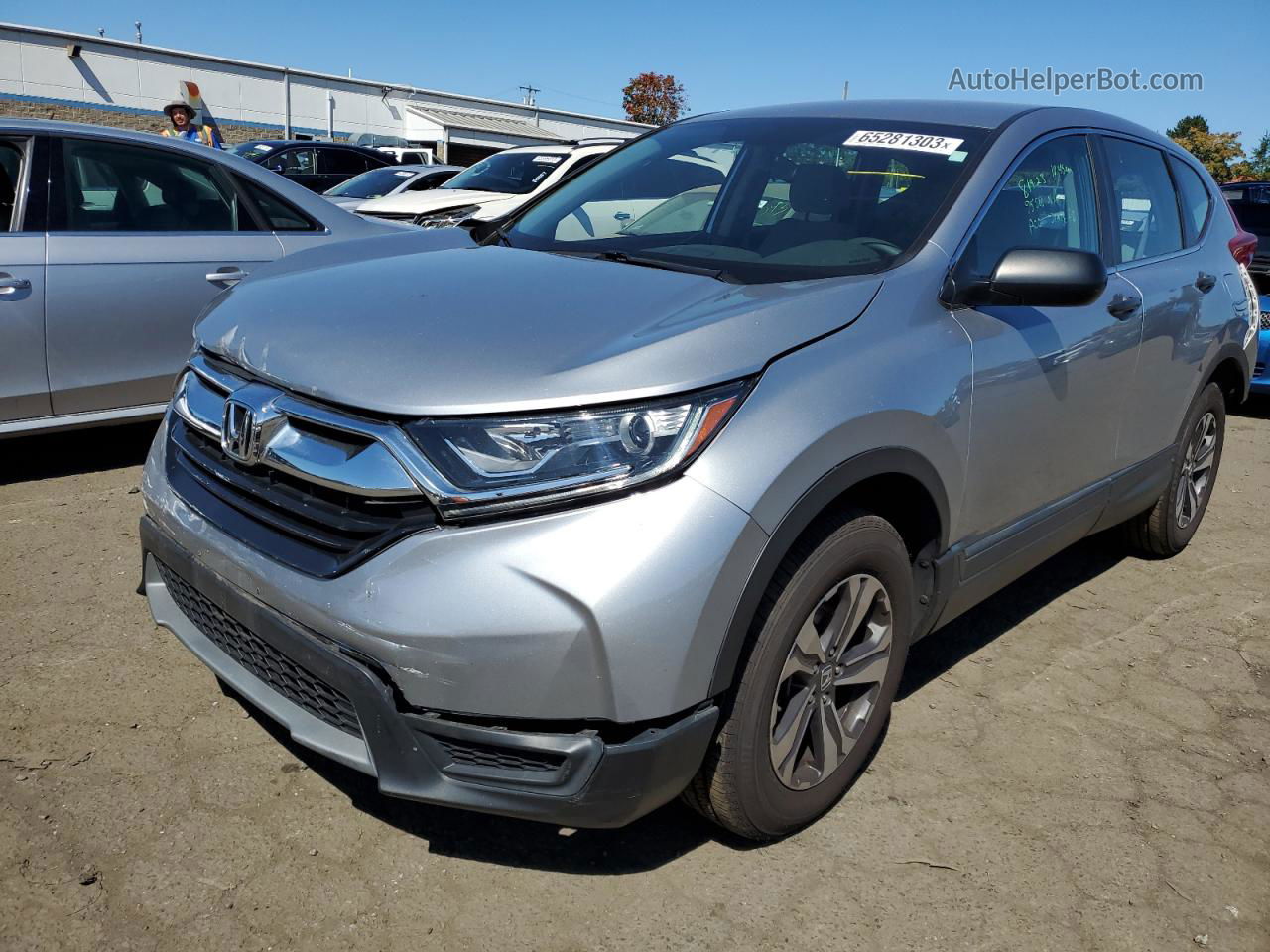 2018 Honda Cr-v Lx Silver vin: 2HKRW6H31JH215365