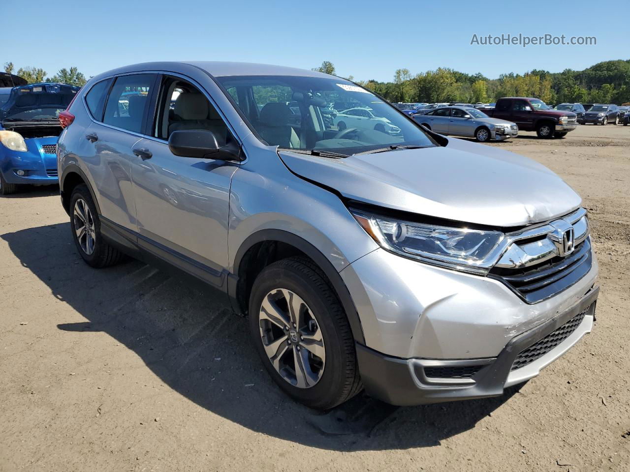 2018 Honda Cr-v Lx Silver vin: 2HKRW6H31JH215365