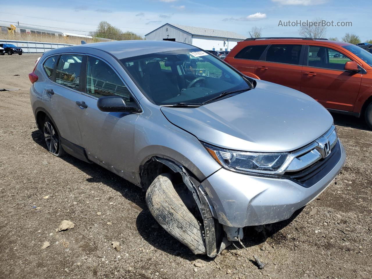 2018 Honda Cr-v Lx Silver vin: 2HKRW6H31JH217794