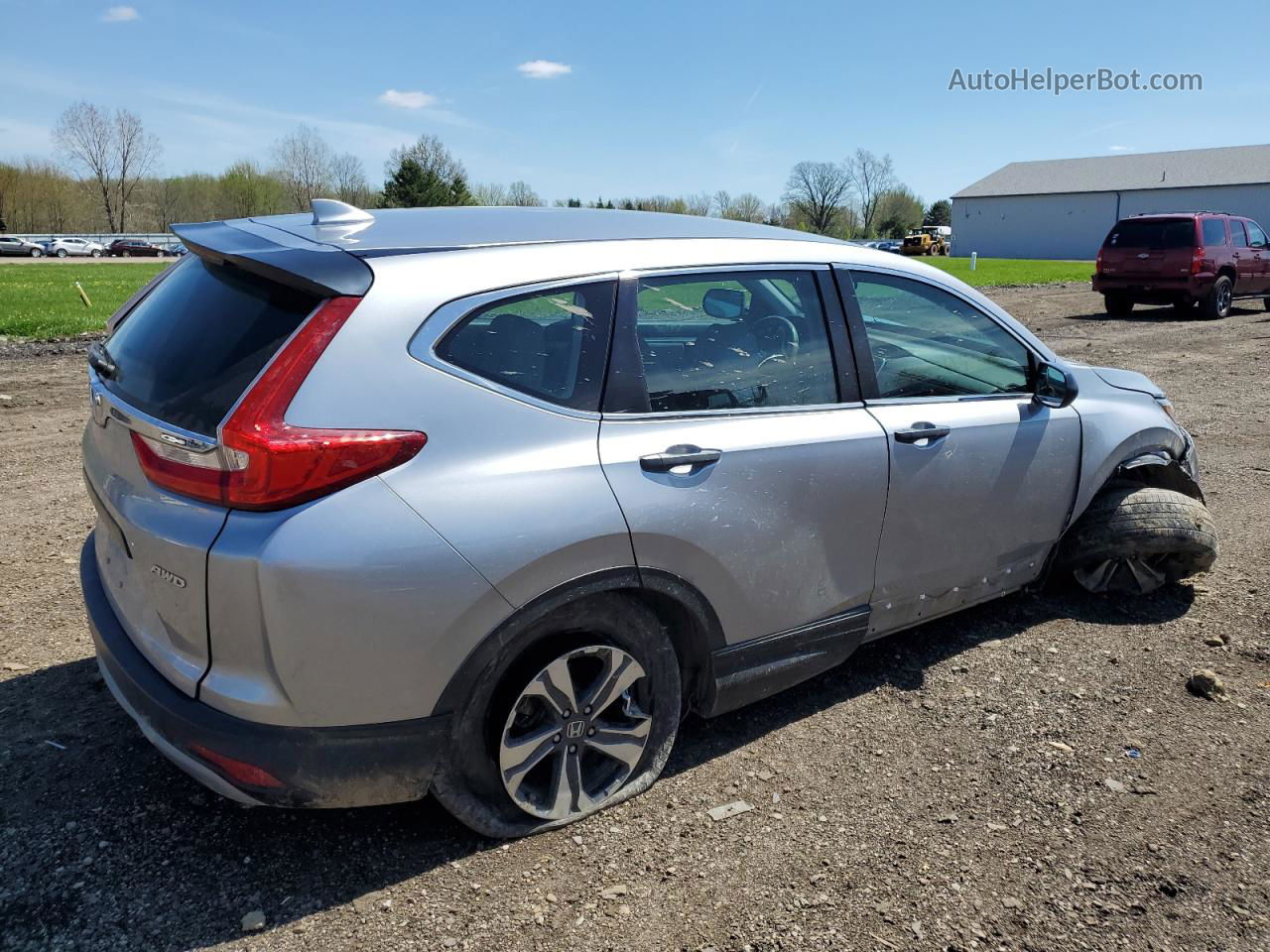 2018 Honda Cr-v Lx Silver vin: 2HKRW6H31JH217794