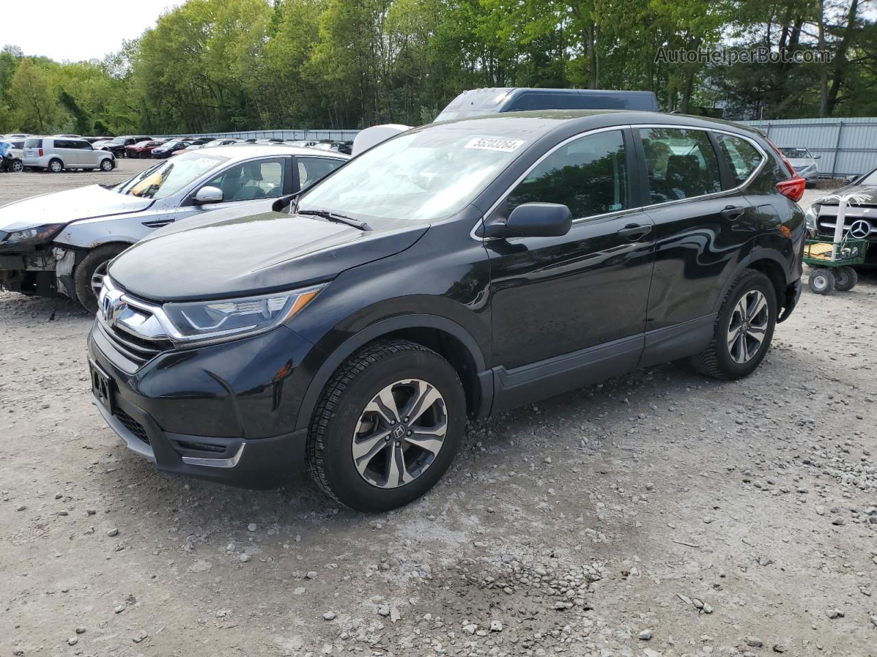 2019 Honda Cr-v Lx Black vin: 2HKRW6H31KH200401