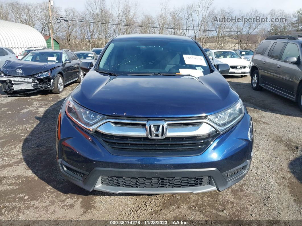 2019 Honda Cr-v Lx Dark Blue vin: 2HKRW6H31KH206666