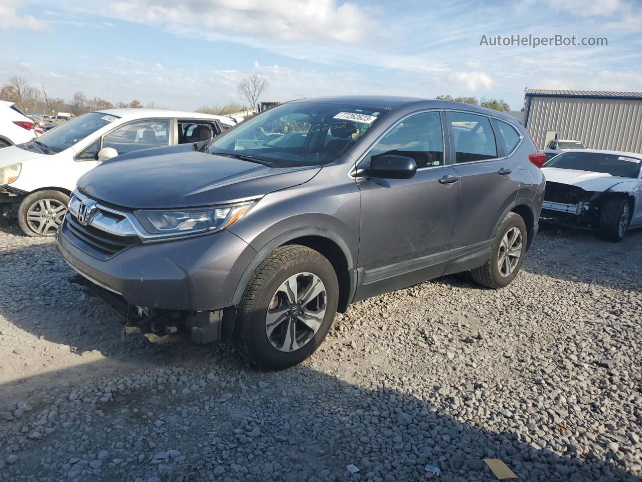 2019 Honda Cr-v Lx Charcoal vin: 2HKRW6H31KH208692