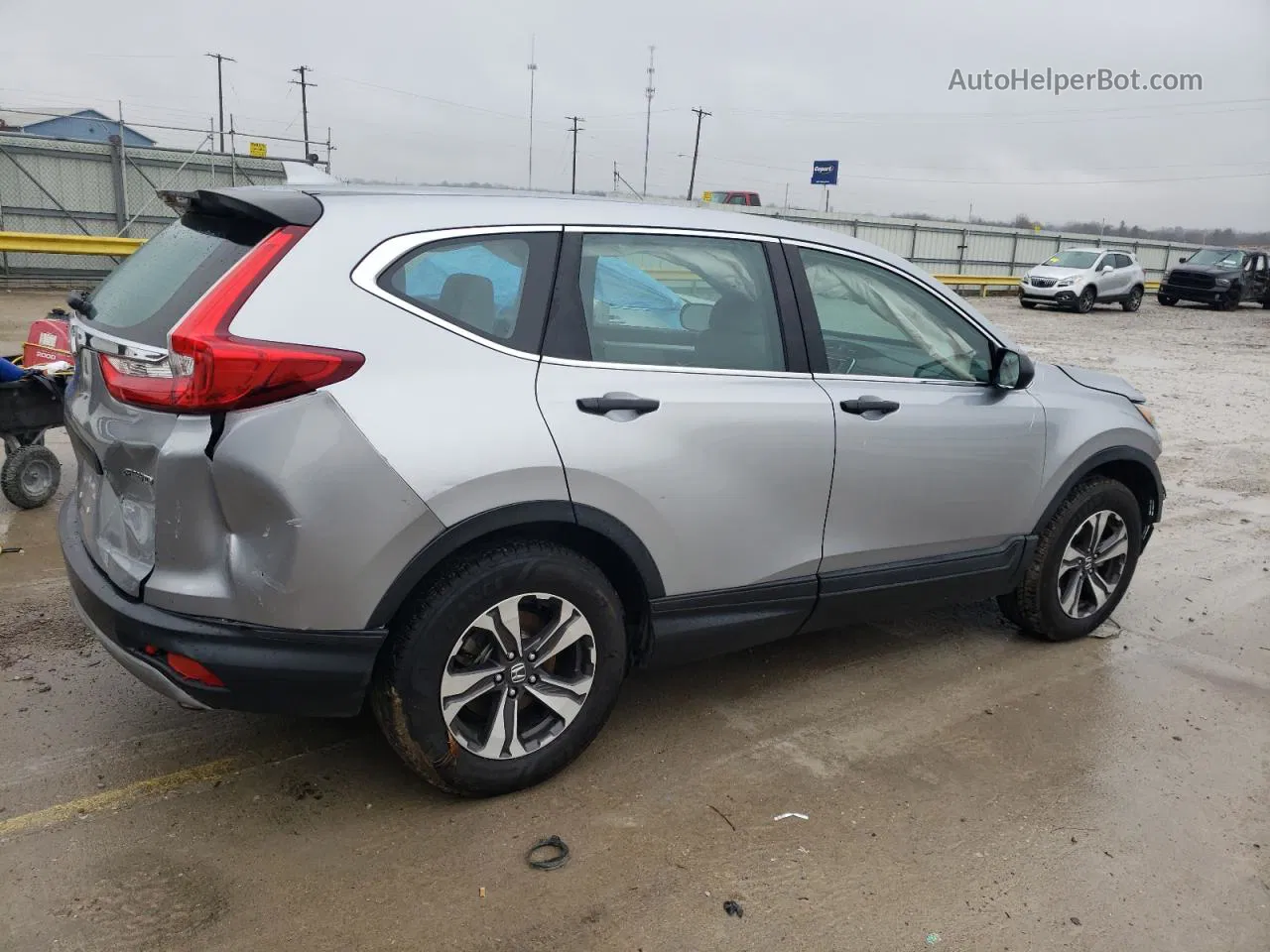 2017 Honda Cr-v Lx Silver vin: 2HKRW6H32HH200089