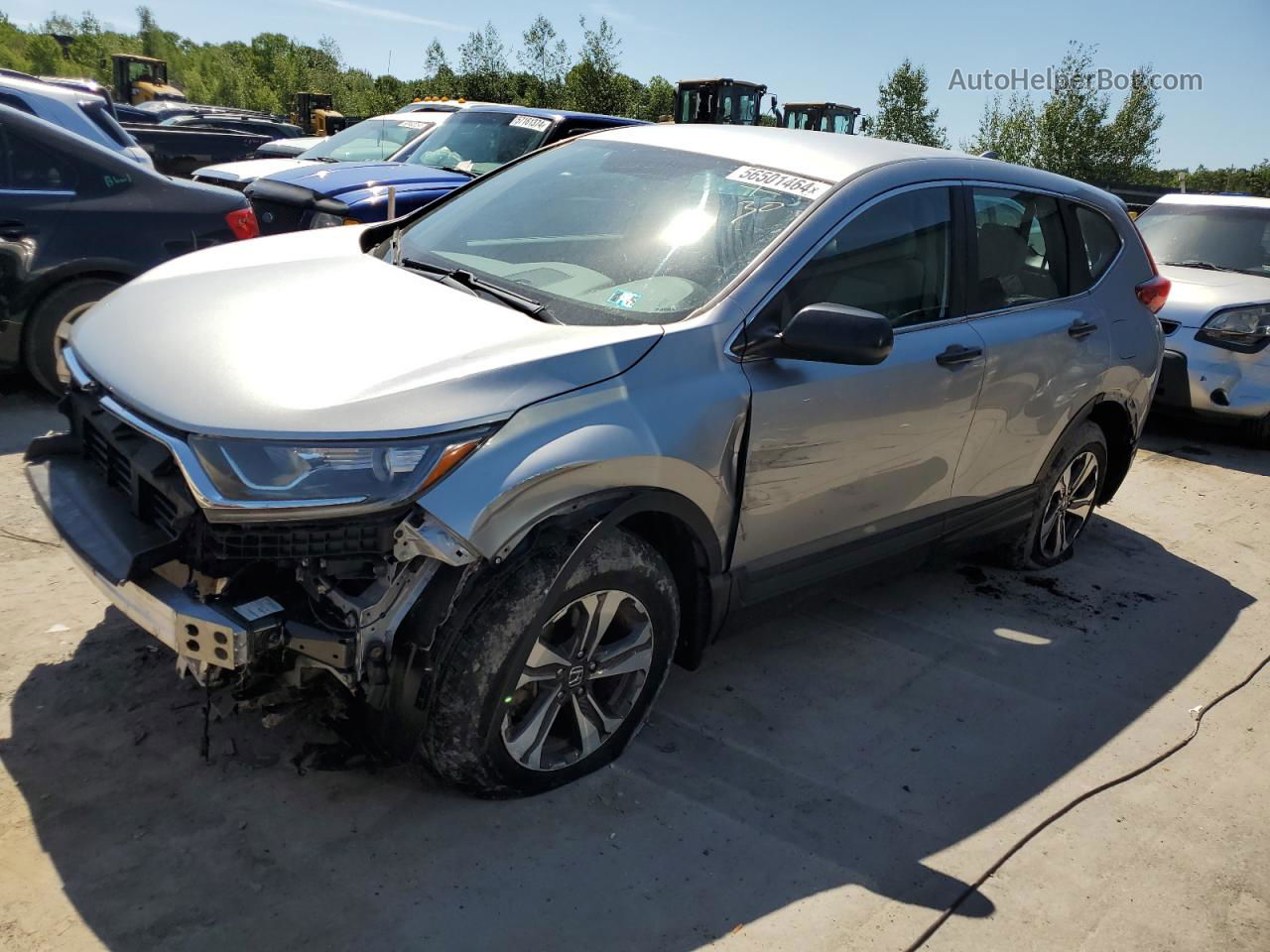 2017 Honda Cr-v Lx Silver vin: 2HKRW6H32HH200996