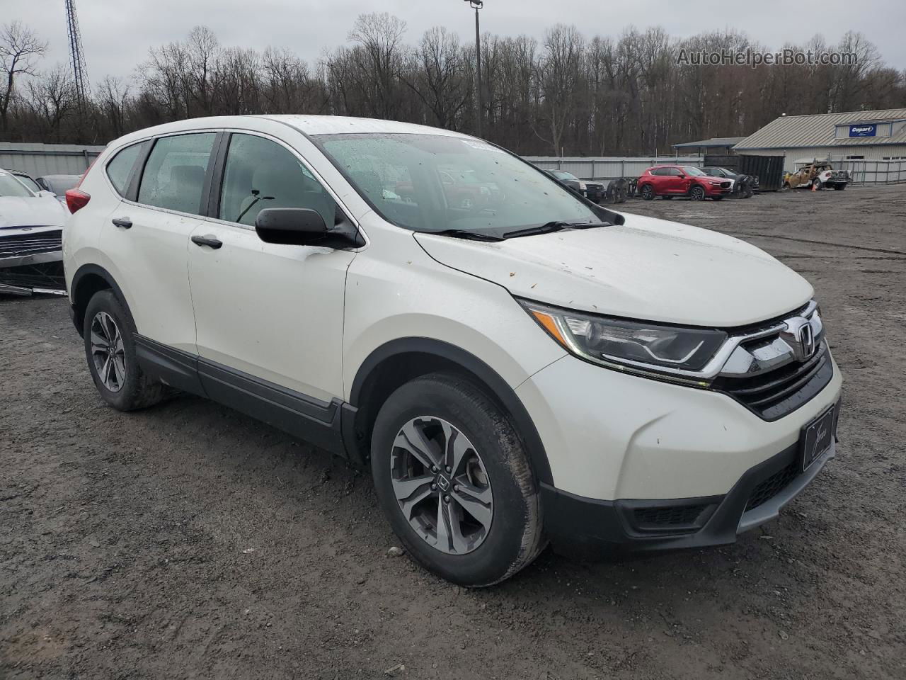 2017 Honda Cr-v Lx White vin: 2HKRW6H32HH212100