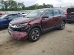 2017 Honda Cr-v Lx Burgundy vin: 2HKRW6H32HH217636