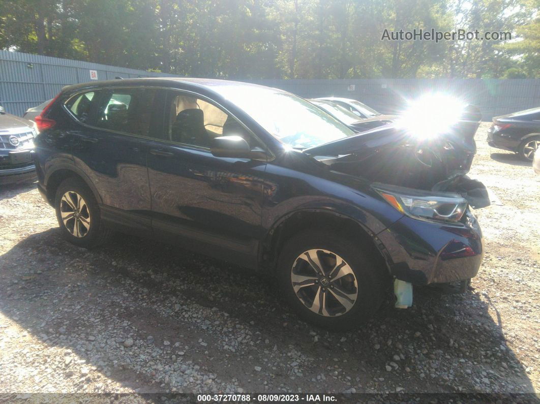 2017 Honda Cr-v Lx Blue vin: 2HKRW6H32HH219676