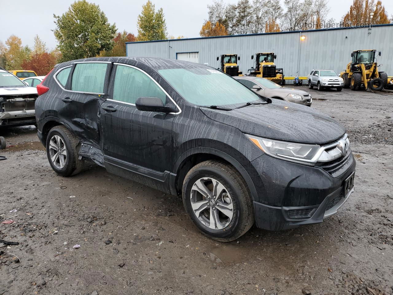 2018 Honda Cr-v Lx Black vin: 2HKRW6H32JH201619