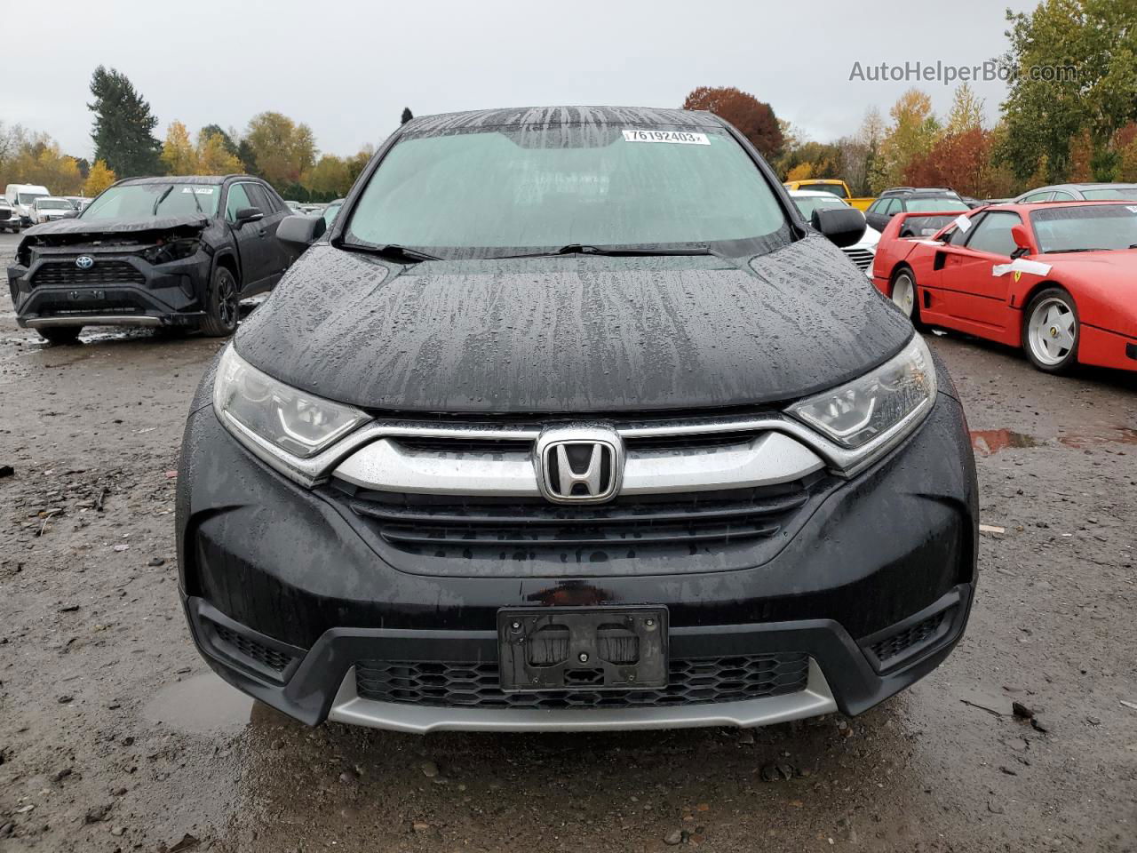 2018 Honda Cr-v Lx Black vin: 2HKRW6H32JH201619