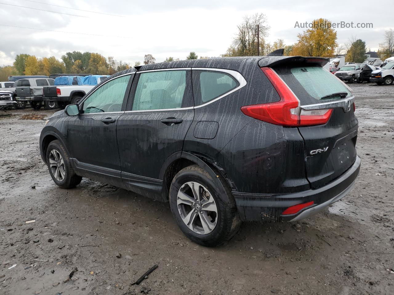 2018 Honda Cr-v Lx Black vin: 2HKRW6H32JH201619