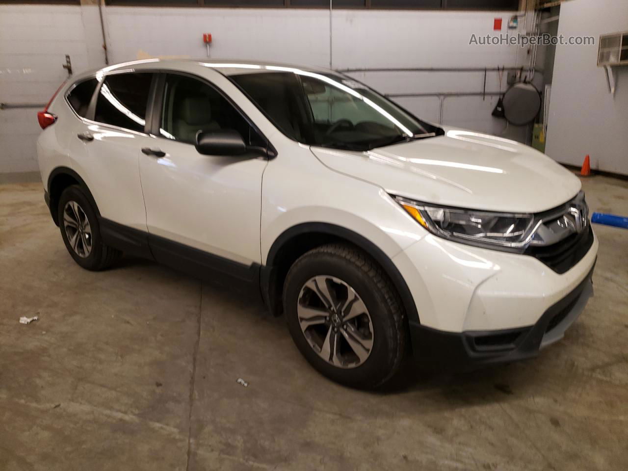 2018 Honda Cr-v Lx White vin: 2HKRW6H32JH213236