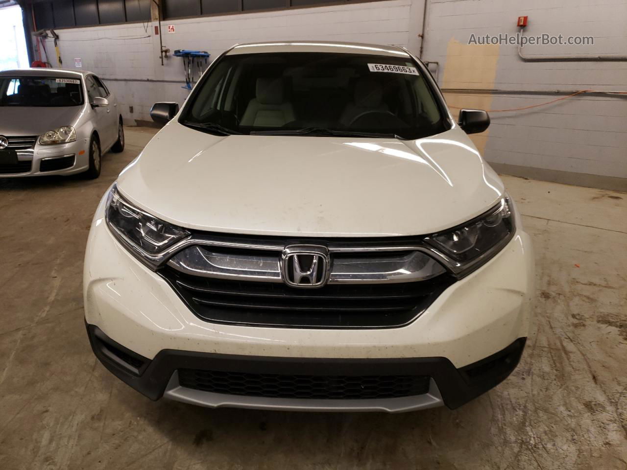 2018 Honda Cr-v Lx White vin: 2HKRW6H32JH213236