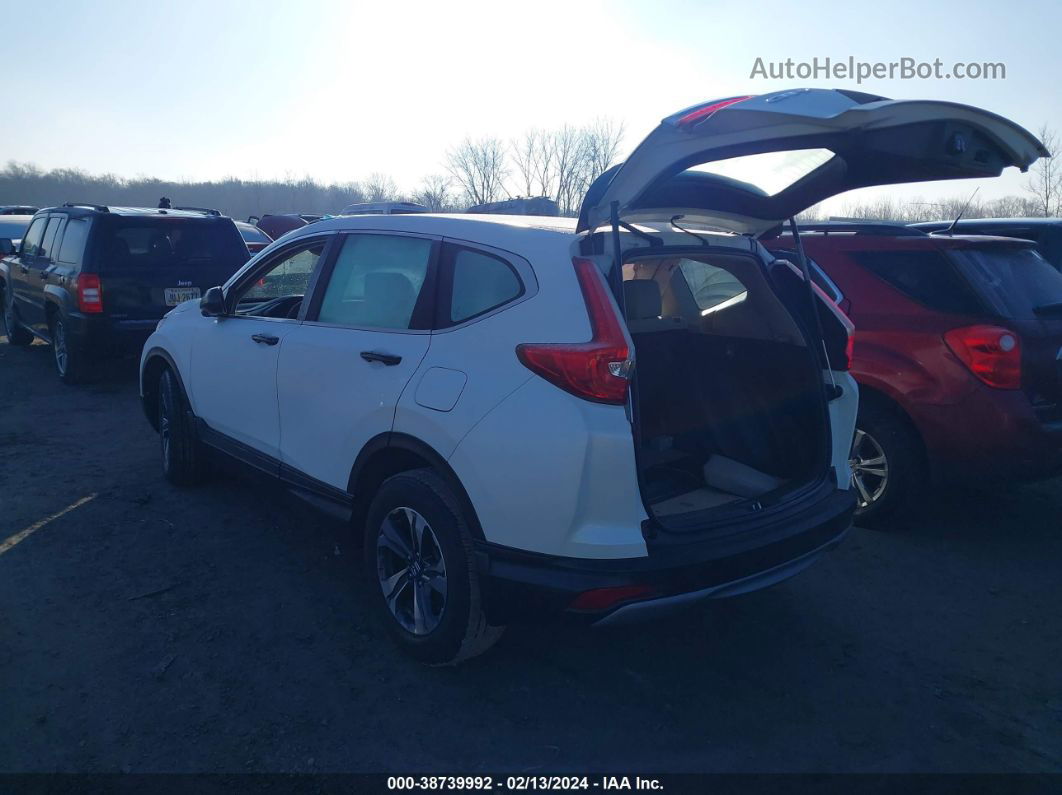 2018 Honda Cr-v Lx White vin: 2HKRW6H32JH218789