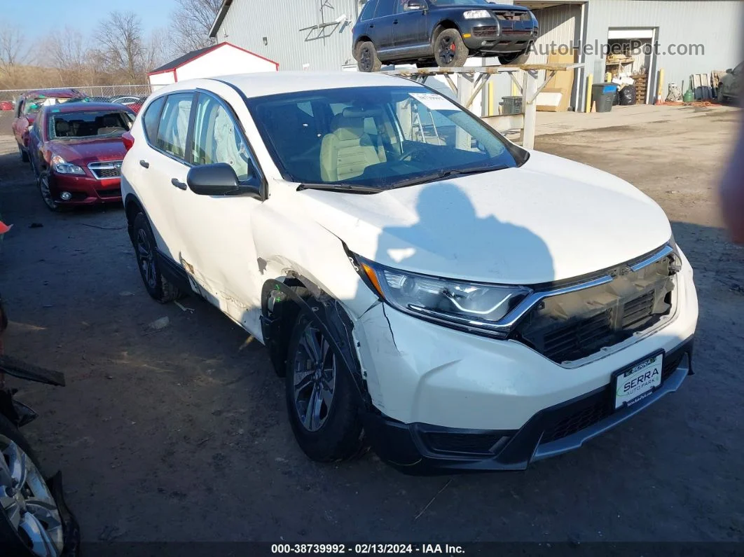 2018 Honda Cr-v Lx White vin: 2HKRW6H32JH218789