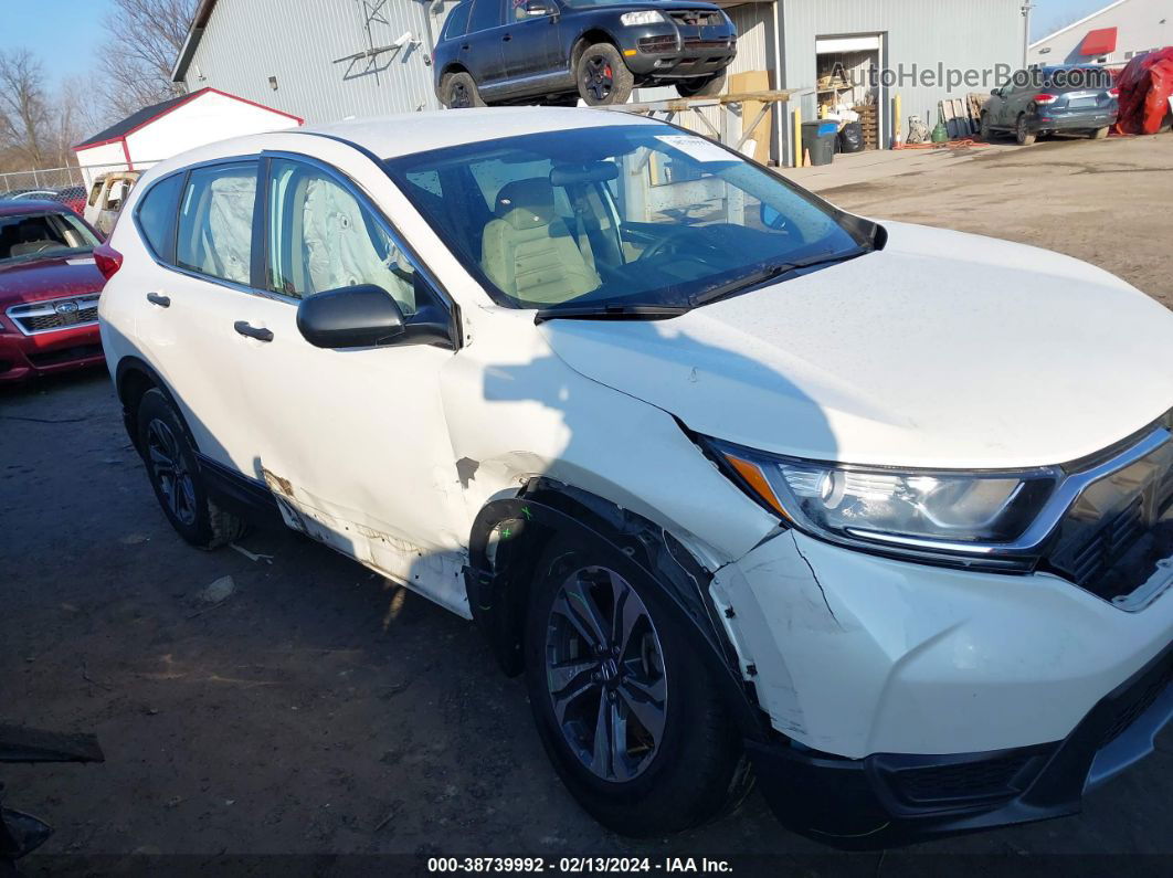 2018 Honda Cr-v Lx White vin: 2HKRW6H32JH218789