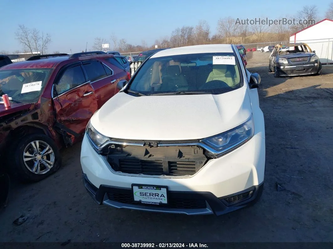 2018 Honda Cr-v Lx White vin: 2HKRW6H32JH218789