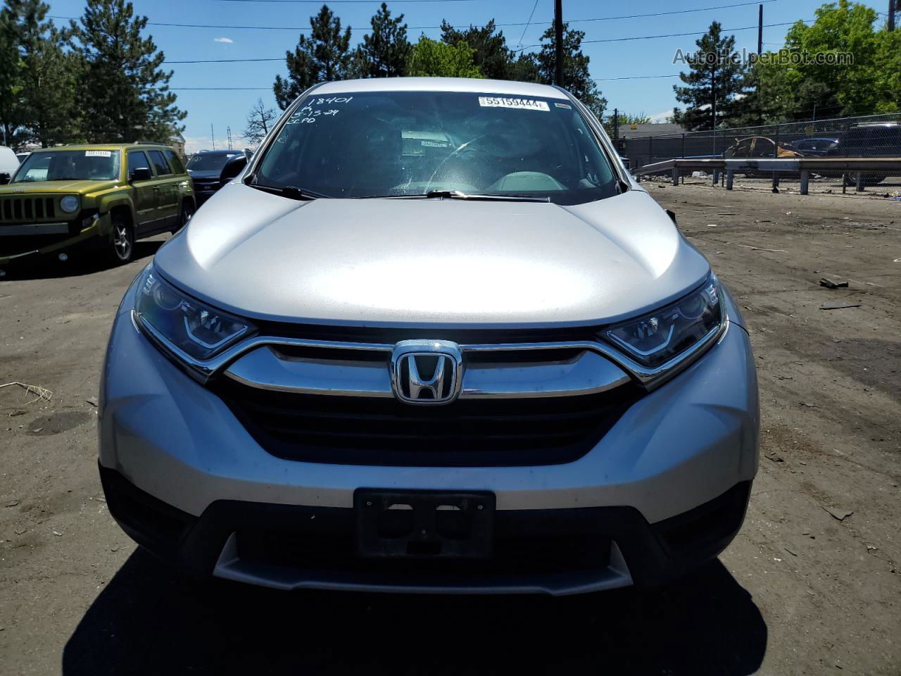 2018 Honda Cr-v Lx Silver vin: 2HKRW6H32JH220882