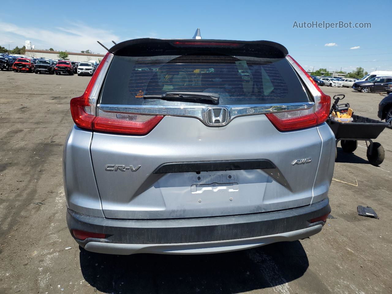 2018 Honda Cr-v Lx Silver vin: 2HKRW6H32JH220882