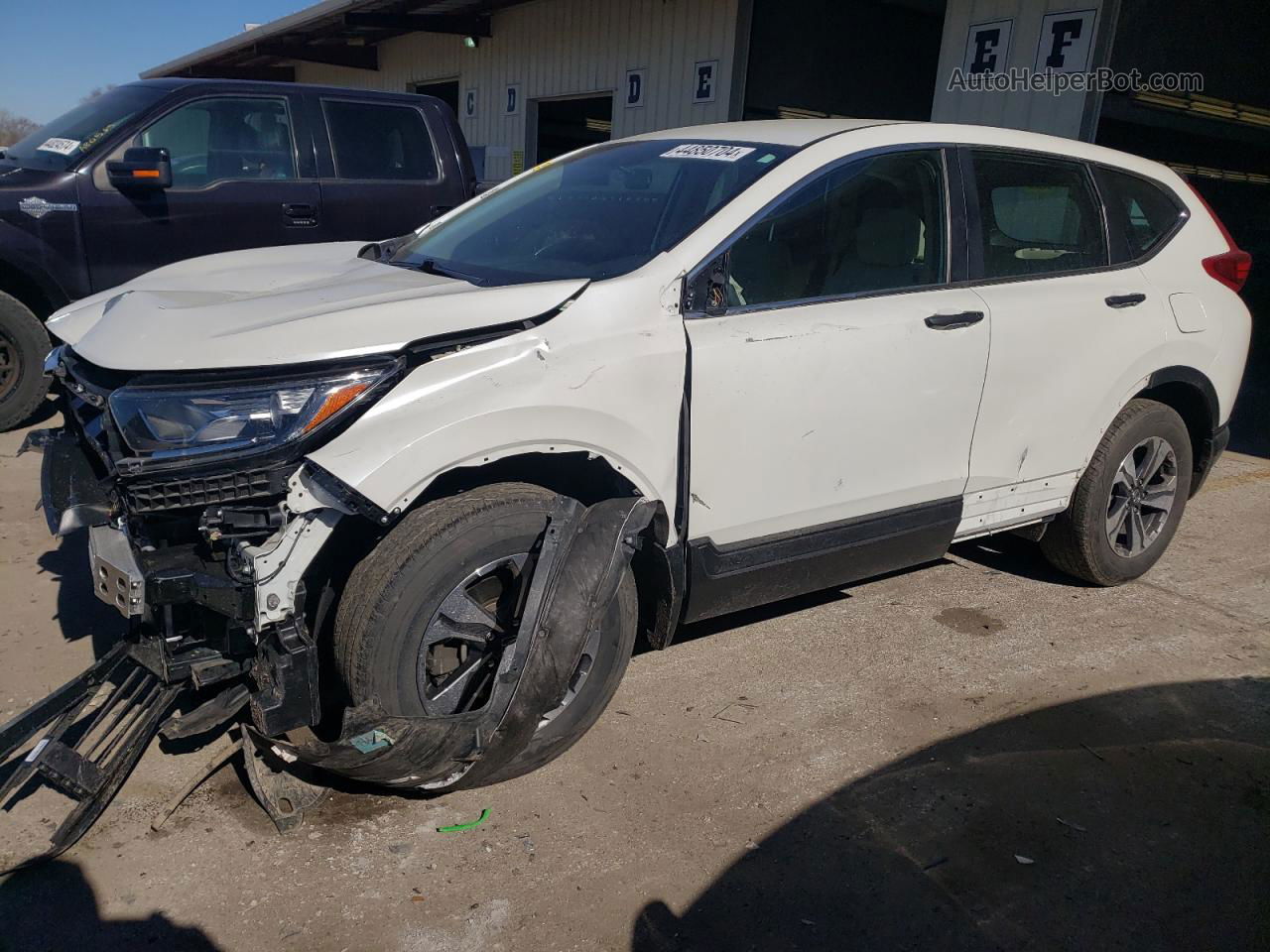 2017 Honda Cr-v Lx White vin: 2HKRW6H33HH203180