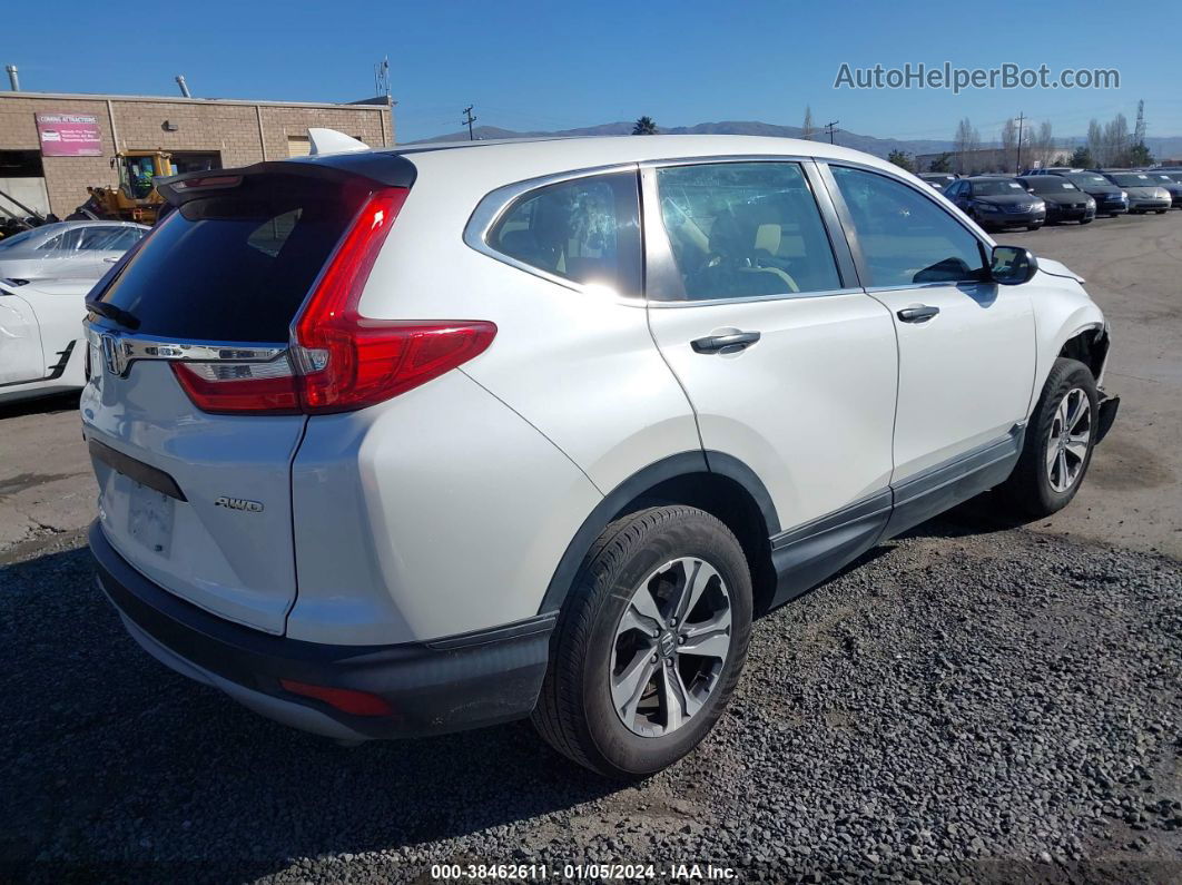 2017 Honda Cr-v Lx White vin: 2HKRW6H33HH208279