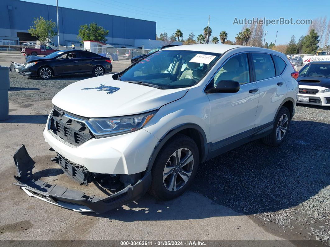 2017 Honda Cr-v Lx White vin: 2HKRW6H33HH208279